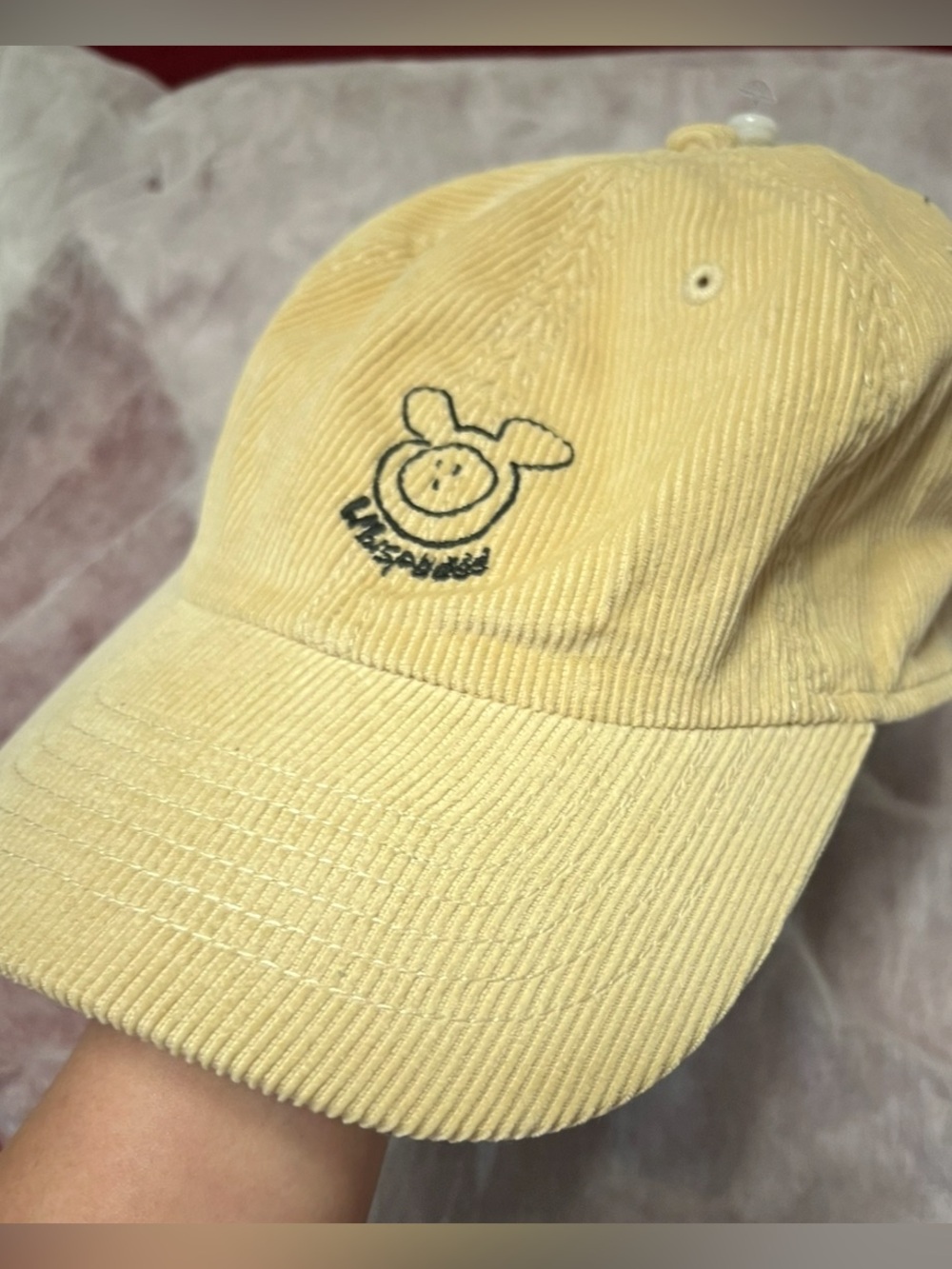 NWOT  Newhattan Tomokuni miffy ghost hat  beige Rabbit Bunny 100% cotton